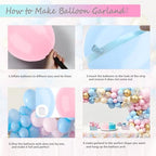Gender Reveal Decorations Pink Blue Balloon Arch Garland Kit, Bear Theme, Baby Shower Party Pack With Balloon Boxes,Backdrop,Wood Table Sign,Tablecloth,...170PCS For Girl Boy Gender Reveal - Image 7