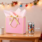 DOYIDE 50 Pcs Thank You Gift Bags with Tissue Paper & Handles, 9x7x3.1inch - Image 2