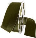 Morex Ribbon 012 Nylvalour Swiss Velvet Ribbon, Deep Sage by MorexRibbon