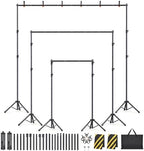 Backdrop Stand Kit - 6 Widths, 10x10ft Adjustable Background Stand for Parties & Studio Photography by Unknown