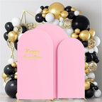 HAINARverS Set of 3 Stretchy Arch Backdrop Covers, Pink, 6/6.6/7.2FT - Image 2