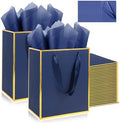 Addblu 50 Pack Bulk Luxury Gift Bags with Handles & 50 Tissue Papers by Unknown