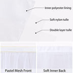 9FT Table Skirt for Baby Shower Tulle White Table Skirt with LED Wedding Birthday Party Table Decortaions - Image 2