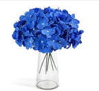Auihiay 64Pcs Royal Blue Hydrangea Artificial Flowers, Silk Hydrangea Heads - Image 2