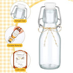 Queekay 20 Pack Mini Swing Top Glass Bottles - Image 3