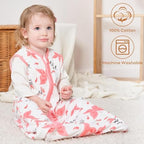 Yoofoss Baby Sleep Sack 24-36 Month 0.5TOG 100% Organic Cotton 2-Way Zipper - Image 4