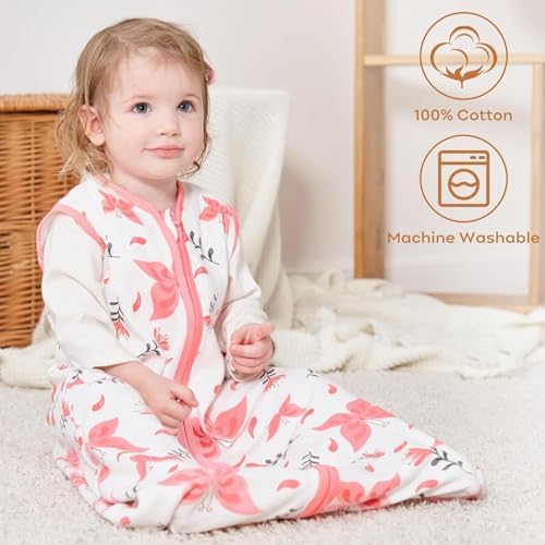 Yoofoss Baby Sleep Sack 24-36 Month 0.5TOG 100% Organic Cotton 2-Way Zipper - Image 4