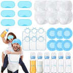 6 Sets Bottle Chug Baby Shower Blind Games Juegos Para Include Plastic Bottles Bibs Hat Eye Mask Disposable Diapers Blindfolded Baby Shower Bottle Games Gender Reveal Decoration (Blue) by giftlyze