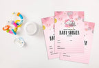 Pack of 30, Boy/Girl Baby Shower Party Collection, Baby Shower Invitation Cards, Fill in the Blank Invites WIth Envelopes, Pink Theme Party Supplies - Image 4