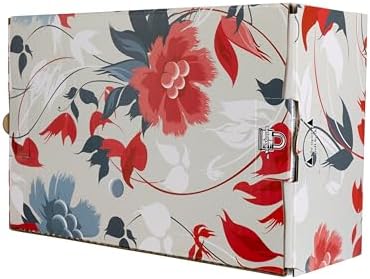 Decorative Shipping Gift Boxes for Mailing Birthday & Holiday Presents, 6-Pack, Multiple Sizes & Designs, Beauty Blossom, Small - Image 2