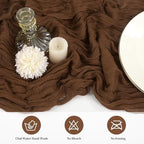 20 Pack Cheesecloth Table Runner 17 x 108 Inch, Brown - Image 4