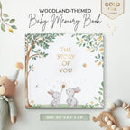 Keepsake Baby Memory Book Gender Neutral Capture Every Moment From Pregnancy to Age 5 Baby Scrapbook Photo Album First 5 Year Baby Book for Boy or Girl Milestone Journal - Shower Gift Newborn Babies - Image 2