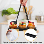 Thenshop 40 Pcs Clear Cupcake Boxes 9x3x3 in 3 Compartment Holder,Black - Image 6