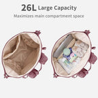 CEI-CEI Neoprene Diaper Bag Backpack Large Newborn Baby Maternity Bags Waterproof Travel Tote for Mom Dad with Insulated Pockets,Changing Pad - Image 5