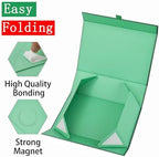Extra Large Green Gift Box 19x16x6 Inches,Gift Boxs for Presents with Lid Magnetic Closure Collapsible,Groomsman Proposal Box,Birthday, Christmas,for Clothes and Large Gifts - Image 3
