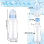 Trelaco 12 Pcs Baby Shower Bottle Chug Game, Bear, Blue - Image 3