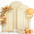 3PCS Metal Arch Backdrop Stand,6+6.6+7.2FT with Covers,Balloon Arch Stand by mekpiwu