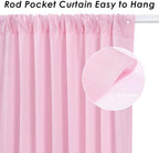 Pink Backdrop Curtains 30ftx10ft Birthday Polyester Photo Drapes - Image 4