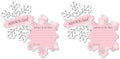 Big Dot of Happiness Pink Winter Wonderland - Wish Card Holiday Snowflake Birthday Party and Baby Shower Activities - Shaped Advice Cards Game - Set of 20 (Pack of 2) by BigDotofHappiness
