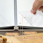 Large Photo Album Self Adhesive Scrapbook Album for 4x6 5x7 8x10 Pictures DIY Photo Book for Wedding, Anniversary, Christmas, Baby Shower, Ideal for Preserving Precious Moments - Image 5