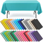 Newwiee 72 Pack Colorful Plastic Tablecloths Bulk 54" x 72" by Newwiee