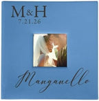 Personalized Monogram Wedding Photo Album Small Leatherette 4x6 Holds 100 Photos Last Name Gift by GiftsForYouNow