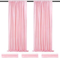 Backdrop Curtain Sequin Fabric 6 Pcs 2ftx8ft Pink Sequin Curtains Backdrop by QueenDream