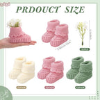 Wesiti Baby Shower Booties Centerpiece,Pink,Sage Gree,White - Image 3