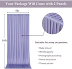 10ftx10ft Wrinkle Free Lavender Backdrop Curtain for Parties, Polyester Photo Backdrop Drapes Purple 2 Panels 5x10ft for Wedding Birthday Photography Background Indoor Outdoor - Image 6