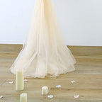10ft x 12ft Champagne Tulle Backdrop Curtain for Parties Sheer Fabric Backdrop Curtains for Wedding Baby Shower Bridal Shower Birthday Photo Backdrop Drapes Background Decorations 2 Panels 5ft x 12ft - Image 7