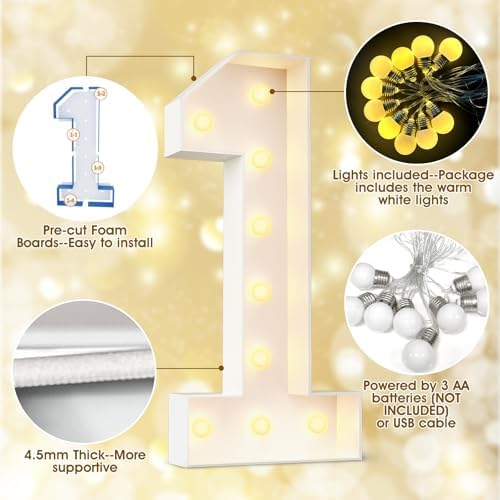 Ledido Easy-Assemble 4FT Marquee Light Up Letter, Large Lighted Letter Z - Image 6