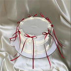 200pcs Satin Ribbon Bow Cake Toppers Pink Red Love Couple Cake - Image 5