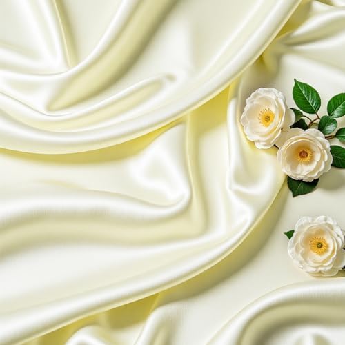 Champagne Satin Table Clothes for 8 Foot Rectangle Tables - 8FT Wrinkle Resistant Glitter Rectangle Tablecloths, Party Table Covers for Wedding Banquet, Baby Shower, Birthday, Holiday Dinner - Image 6