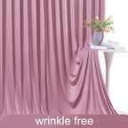 30ft x 10ft Dusty Pink Backdrop Curtain for Parties Rose Wrinkle Free Backdrop Drapes Panels for Baby Shower Birthday Party Wedding Photo Photography Polyester Fabric Background Decoration - Image 6