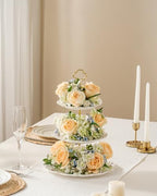 3 Tier Cupcake Stand, Ceramic Tiered Serving Stand - Image 7