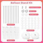 Balloon Column Stand Set of 4, Adjustable 15-79 Inch Metal Spiral Balloon Tower, Reusable Floor Balloon Pillars for Wedding Birthday Baby Shower Graduation Decor - Image 6