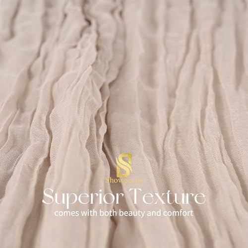 Showgeous 20 Pack Rosy Brown Cheesecloth Table Runner, 17 x 108 Inches - Image 4