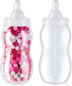 Tessco for you 2 Pcs 15in Jumbo Baby Bottle Bank Baby Shower, White by Tessco