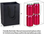 HUAPRINT Small Black Gift Bags with Handles, 30 Pack, 7x4x9 IN - Image 2