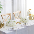 White Flowers Balls for Centerpieces: 11.8in Diam, 10 Pcs - Image 2