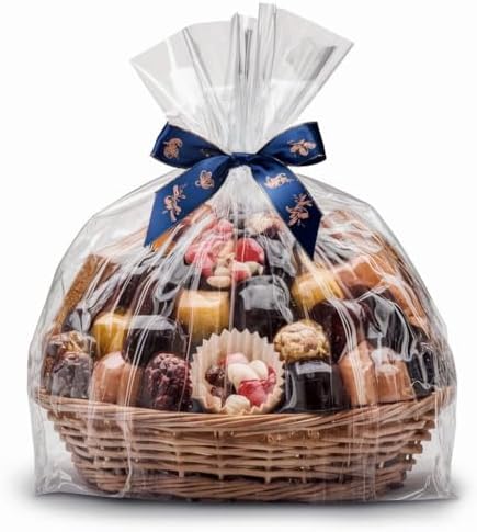 Shop4Mailers 24x30 inches Cellophane Clear Flat Wrap Bags for Party Favors, Treat, Gift Baskets, Vase, Presents, Weddings, Birthday, Baby Showers (50 Pack) by Shop4Mailers