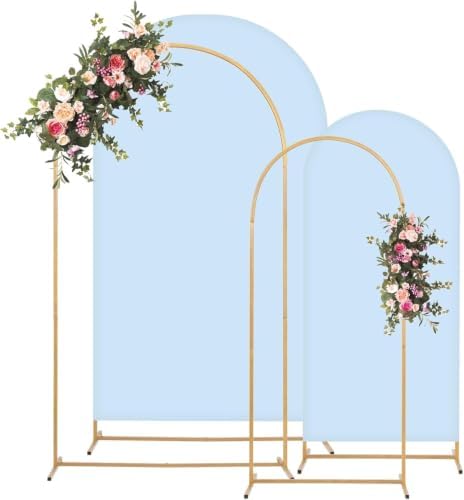 Toolterritary Metal Arch Backdrop Stand and Cover Set, 7.2FT, 6FT by Unknown