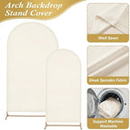 Arttown Arch Backdrop Stand Set, 7.2FT and 6FT, for Wedding Event Beige - Image 4