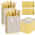 Epoesch 24 Pack Gift Bags with Handles & 24 Tissue Papers – 8x5x10 Inches by Unknown