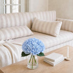 Blue Hydrangea Artificial Flowers in Vase for Table Centerpiece - Image 6