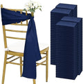 fani 120 PCS Satin Chair Sashes, 7x78 Inch, Navy Blue by fani