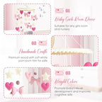 Baby Mobile for Crib Pink Bow Baby Crib Mobile for Girls - Image 5
