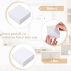 Geelin 6 Pcs Acrylic Risers Cube Stands, White, 3 to 8 Inch, Square - Image 4