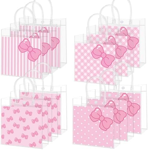 SmoothNovelty 24 Pcs Pink Cat Party Favor Bag Pink Bow Kitty by SmoothNovelty
