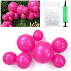 1 Set Reusable Inflatable Balloon Garland Arch Kit,Rose Pink by Resholder